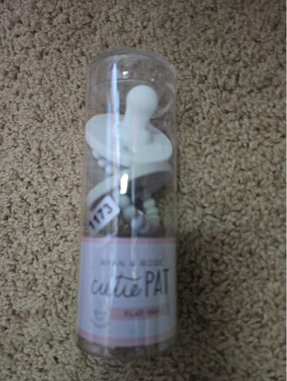 Brand new ryan and rose cutie, pat pacifiers, item, 1173 bin 17